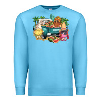 Ocean Blue summer gnomies truck Premium Sweatshirt - NancyCooperArtShop