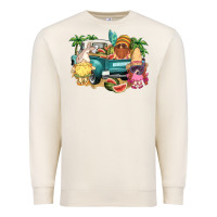 Sandshell summer gnomies truck Premium Sweatshirt - NancyCooperArtShop