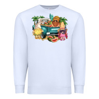 White summer gnomies truck Premium Sweatshirt - NancyCooperArtShop
