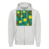 Dove Grey softball bat with leopard and glitter seamless pattern Zipper Hoodie - BundleAndBundleShop