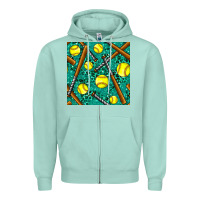 Softball Bat With Leopard And Glitter Seamless Pattern Zipper Hoodie | Teevron