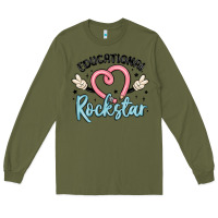 Army Green educational rockstar Long Sleeve Tee - MaliasSmallBusiness