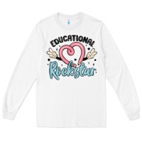White educational rockstar Long Sleeve Tee - MaliasSmallBusiness