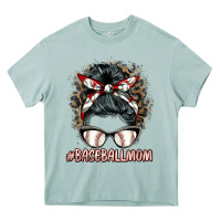 Arona baseballmom messy bun Heavy Core Tee - BarkalooDesign