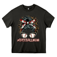 Asphalt baseballmom messy bun Heavy Core Tee - BarkalooDesign