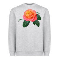 Heather Grey chicago peace rose Heavyweight Sweatshirt - LillyAllenDesigns