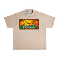 French Oak western desert darlin sunset cactus leopard serape   license plate tem Urban Heavy Tee - BarkalooDesign