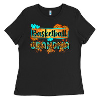 Black basketball grandma with leopard Ladies Tee - Zillion Design Studio