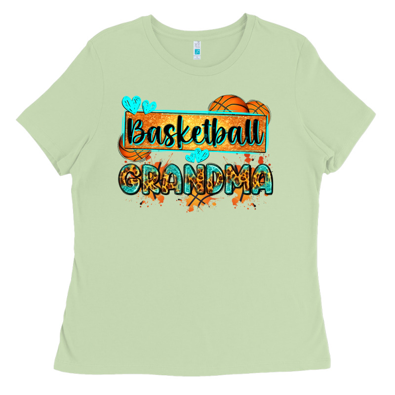 Basketball Grandma With Leopard Ladies Tee by Zillion Design Studio | Teevron
