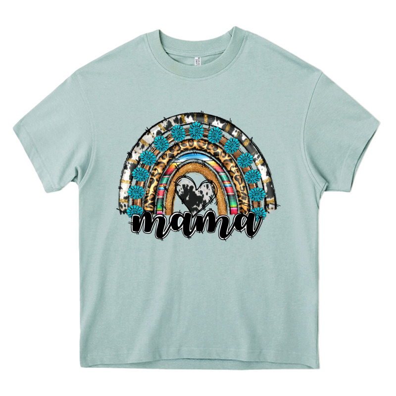 Western Mama Rainbow Heavy Core Tee by RanaPortraitStore | Teevron