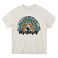Cream western mama rainbow Heavy Core Tee - RanaPortraitStore