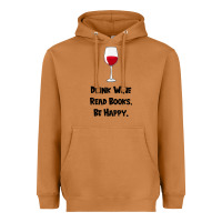 Meerkat drink wine, read books, be happy Heavyweight Hoodie - Bettercallsaul