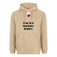Mushroom drink wine, read books, be happy Heavyweight Hoodie - Bettercallsaul