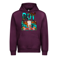 Mauve Wine Boy Mom Flowers Cow Urban Hoodie - CowCowDesign