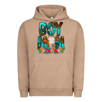 Pigment Burro Boy Mom Flowers Cow Urban Hoodie - CowCowDesign