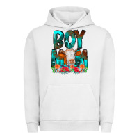 Pigment Lunar Rock Boy Mom Flowers Cow Urban Hoodie - CowCowDesign