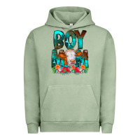 Pigment Oil Green Boy Mom Flowers Cow Urban Hoodie - CowCowDesign