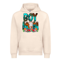 Sandshell Boy Mom Flowers Cow Urban Hoodie - CowCowDesign