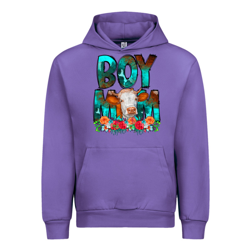 Boy Mom Flowers Cow Urban Hoodie by CowCowDesign | Teevron