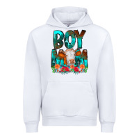 White Boy Mom Flowers Cow Urban Hoodie - CowCowDesign