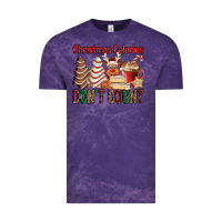 Cloud Purple Christmas Calories don't count Christmas tree cake Vintage Tee - Jasminsmagicworld