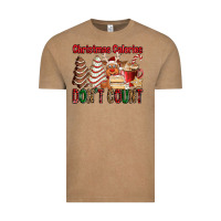 Vintage Coffee Christmas Calories don't count Christmas tree cake Vintage Tee - Jasminsmagicworld