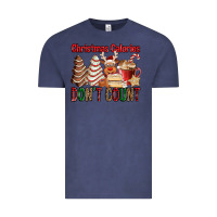 Vintage Denim Christmas Calories don't count Christmas tree cake Vintage Tee - Jasminsmagicworld