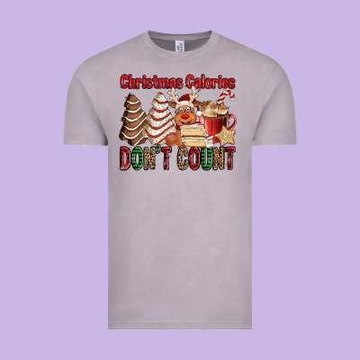 Christmas Calories Don't Count Christmas Tree Cake Vintage Tee Designed By Jasminsmagicworld