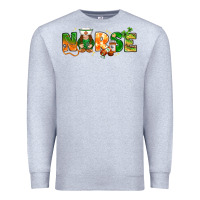 Heather Grey st patricks day nurse with gnome Premium Sweatshirt - NancyCooperArtShop