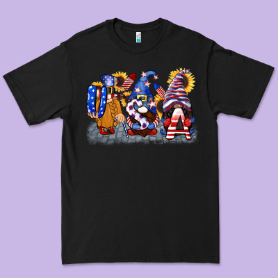 Usa 4th Of July Gnomes  4th Of July Premium Tee Designed By Cowgirlartshop