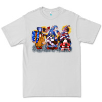 Dove Grey USA 4th of July gnomes  4th of july Premium Tee - CowGirlArtShop