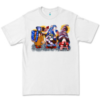 White USA 4th of July gnomes  4th of july Premium Tee - CowGirlArtShop