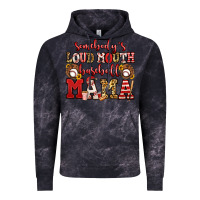 Cloud Black somebody's loud mouth baseball mama Vintage Hoodie - Jasminsmagicworld