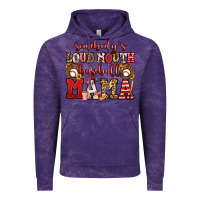 Cloud Purple somebody's loud mouth baseball mama Vintage Hoodie - Jasminsmagicworld