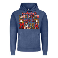 Vintage Denim somebody's loud mouth baseball mama Vintage Hoodie - Jasminsmagicworld