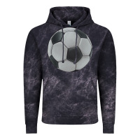 Cloud Black soccer ball Vintage Hoodie - JahusDesignShop