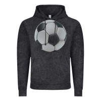 Vintage Black soccer ball Vintage Hoodie - JahusDesignShop