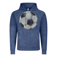 Vintage Denim soccer ball Vintage Hoodie - JahusDesignShop