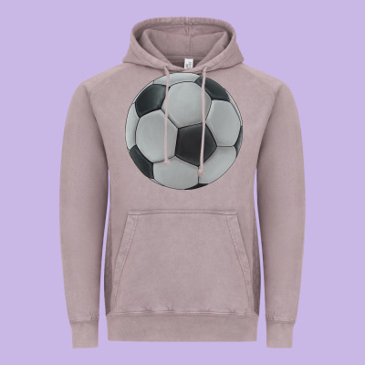 Soccer Ball Vintage Hoodie Designed By Jahusdesignshop