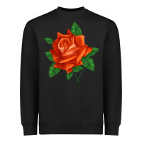 Black tropicana rose Heavyweight Sweatshirt - LillyAllenDesigns