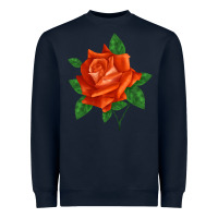 Navy tropicana rose Heavyweight Sweatshirt - LillyAllenDesigns