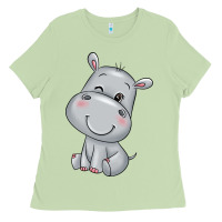 Matcha hippo Ladies Tee - texasbilliewilder