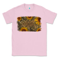 Bubblegum Pink Camouflage Leopard Sunflower Background Classic Tee - Jasminsmagicworld