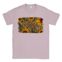 Lilac Camouflage Leopard Sunflower Background Classic Tee - Jasminsmagicworld