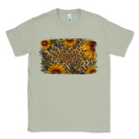Matcha Camouflage Leopard Sunflower Background Classic Tee - Jasminsmagicworld