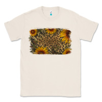 Natural Camouflage Leopard Sunflower Background Classic Tee - Jasminsmagicworld