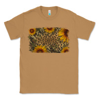 Toasted Coconut Camouflage Leopard Sunflower Background Classic Tee - Jasminsmagicworld