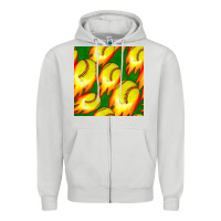 Dove Grey softball fire ball seamless pattern Zipper Hoodie - BundleAndBundleShop