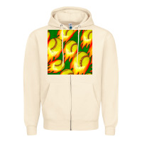 Sandshell softball fire ball seamless pattern Zipper Hoodie - BundleAndBundleShop