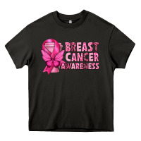 Asphalt Breast Cancer Awareness with Coffee Cup Heavy Core Tee - texasbilliewilder